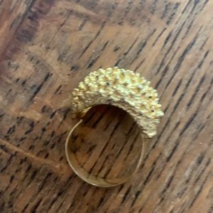 Vintage adjustable cocktail ring